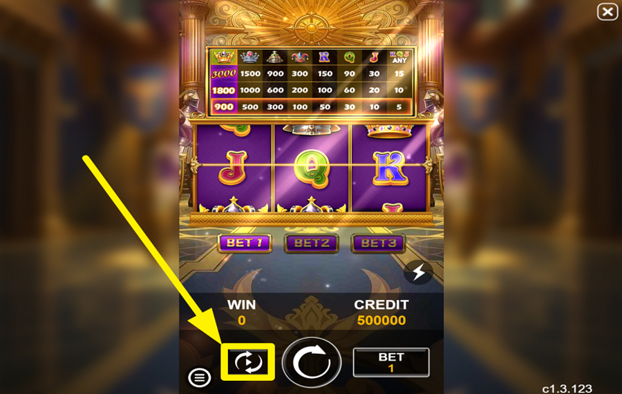 Funta Gaming Royal Slot UTILIZZA LE SPIN AUTOMATIZZATE.
