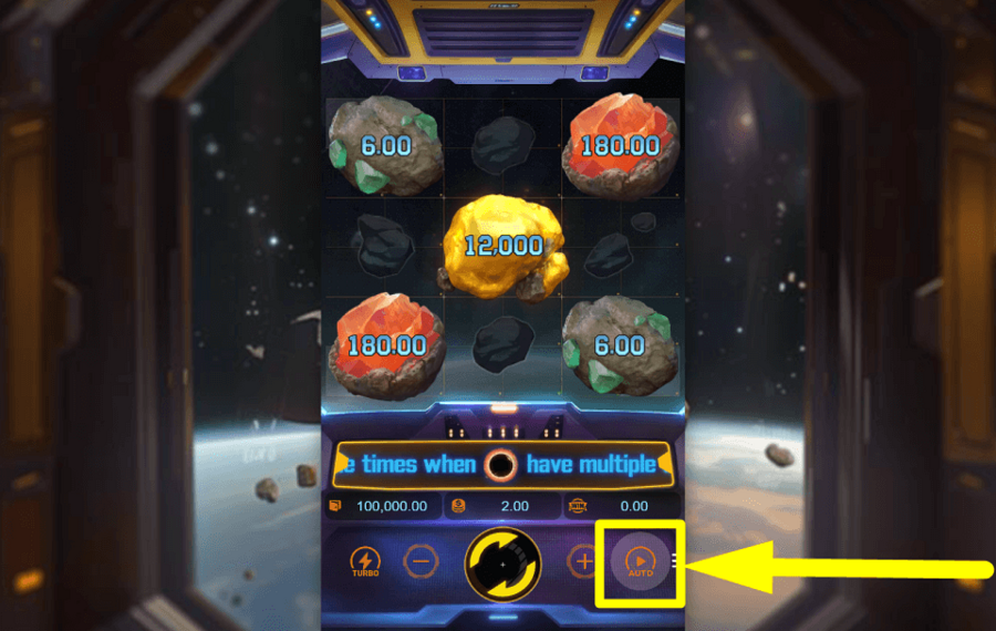 Galaxy Miner AUTOMATISCH DREHEN.