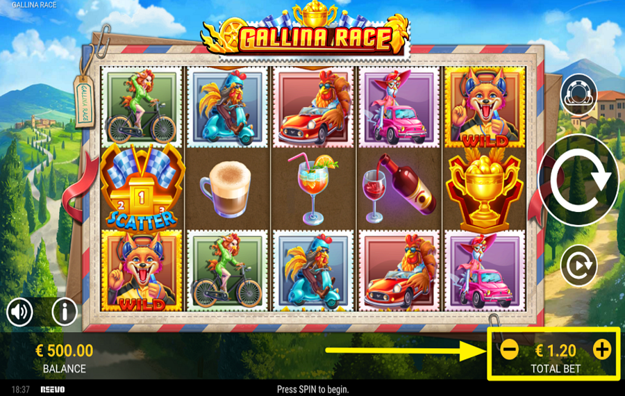 Gallina Race MODIFY YOUR BET.