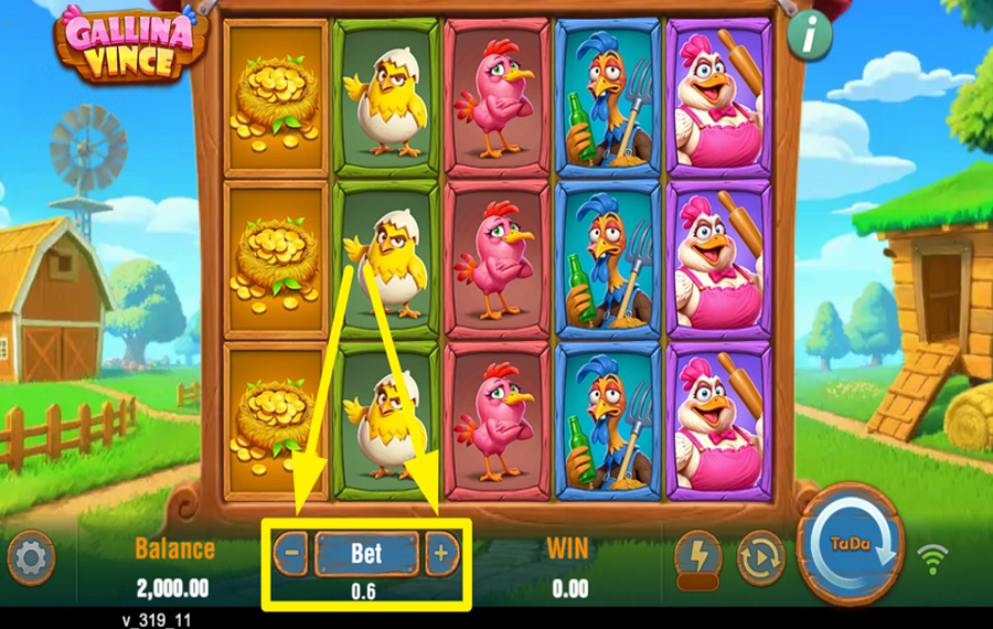 Gallina Vince DÉFINISSEZ VOTRE MISE.