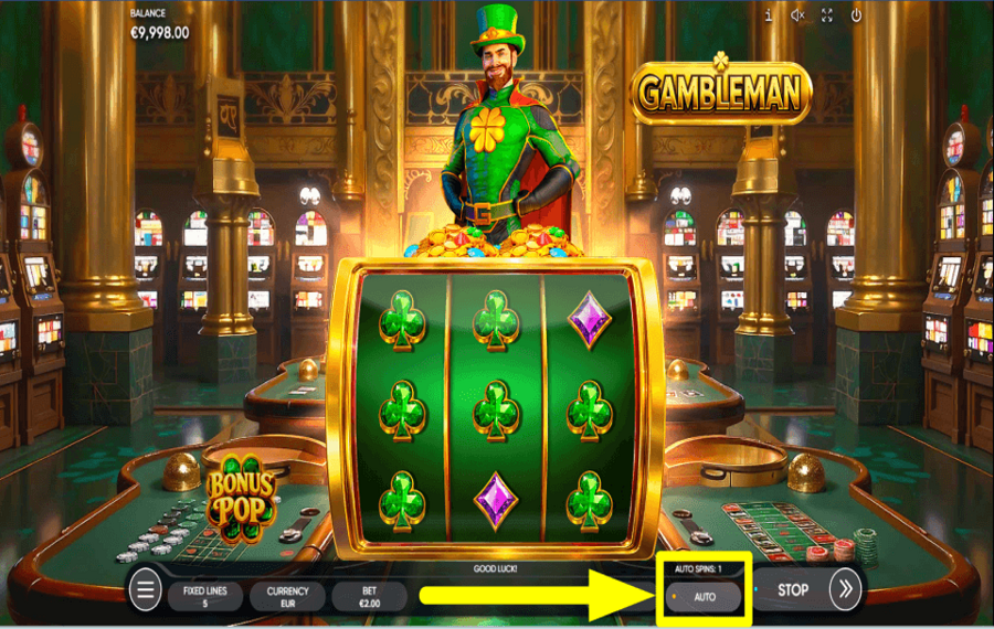 Gambleman APPLY AUTOPLAY.
