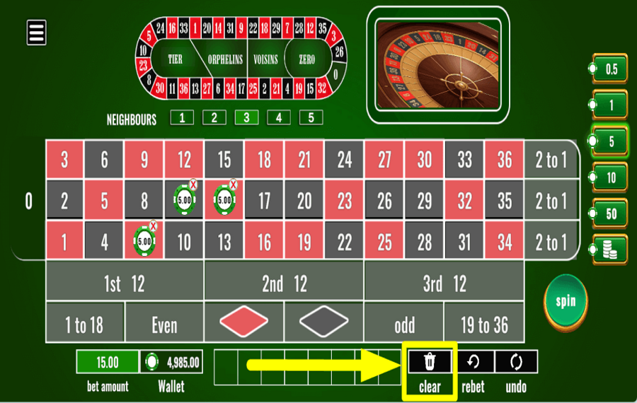 Game Time Tec European Roulette EVITE LAS APUESTAS PRECIPIDAS.