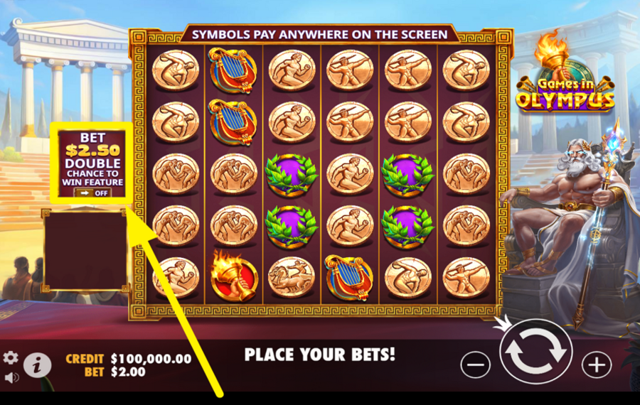 Games in Olympus ENGAGEZ LA MISE ANTE.