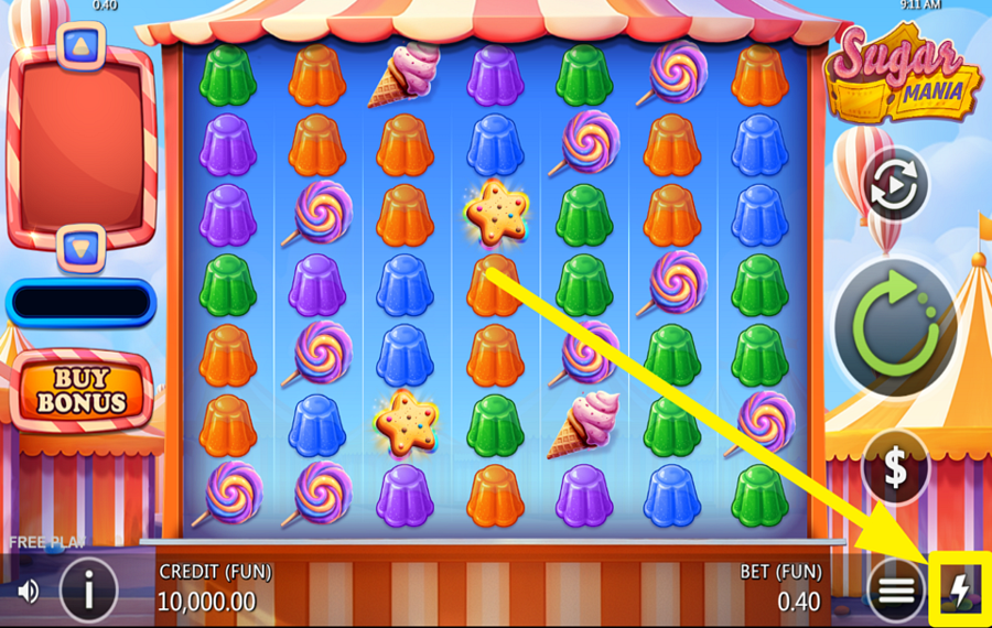 Games Inc Sugar Mania ACCÉLÉRER LE JEU.