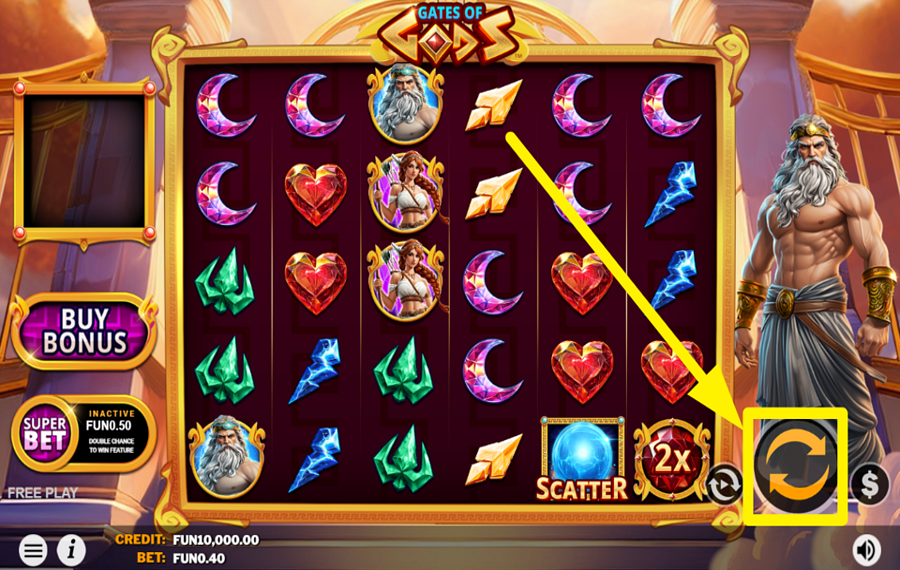 Gates of Gods COMMENCEZ VOTRE JEU!