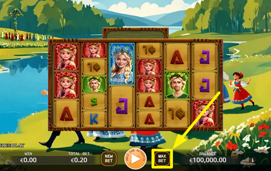 Gates of Midsummer Fusion Reels ALLOCATE THE PEAK BETTING AMOUNT.
