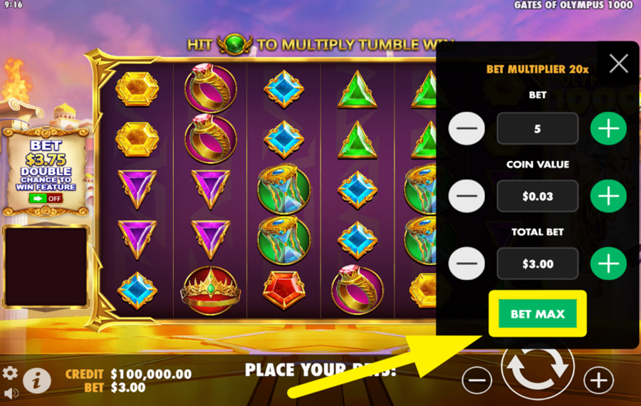 Gates of Olympus 1000 DÉFINIR LE PLUS GRAND CAP DE PARI.