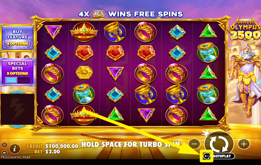 Gates of Olympus 2500 ゲームのスピードを上げよう。