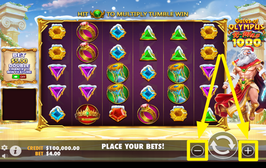 Gates of Olympus Xmas 1000 AJUSTEZ VOS PARAMÈTRES DE PARI.
