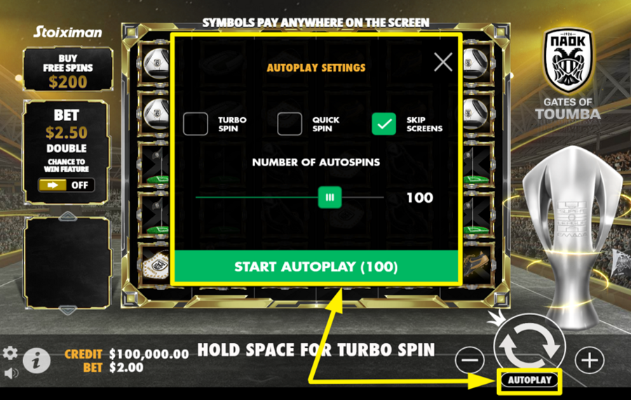 Gates of Toumba TRIGGER AUTOMATIC PLAY.