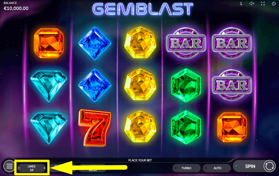 Gem Blast REGOLARE LE LINEE DI PAGAMENTO.