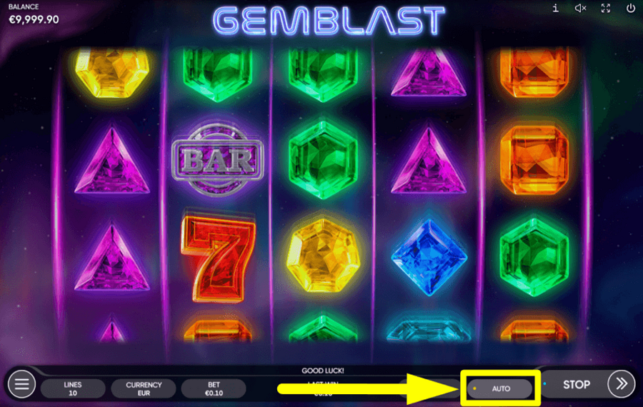 Gem Blast UTILIZZA LA FUNZIONE RIPRODUZIONE AUTOMATICA.