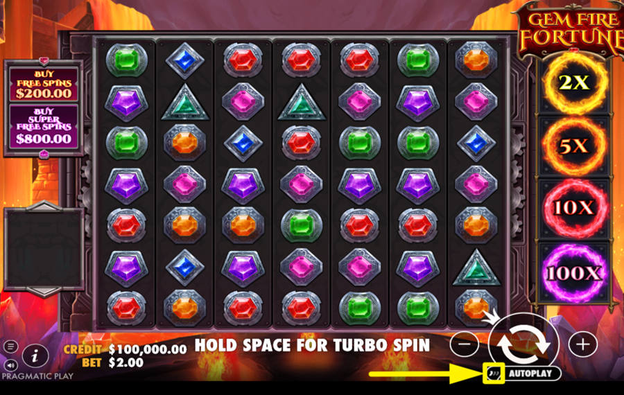 Gem Fire Fortune MAXIMIZE THE SPEED.