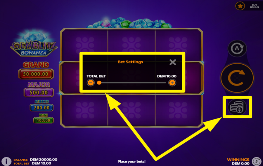 GemBlitz Bonanza ДЕЛАЙТЕ СТАВКУ.