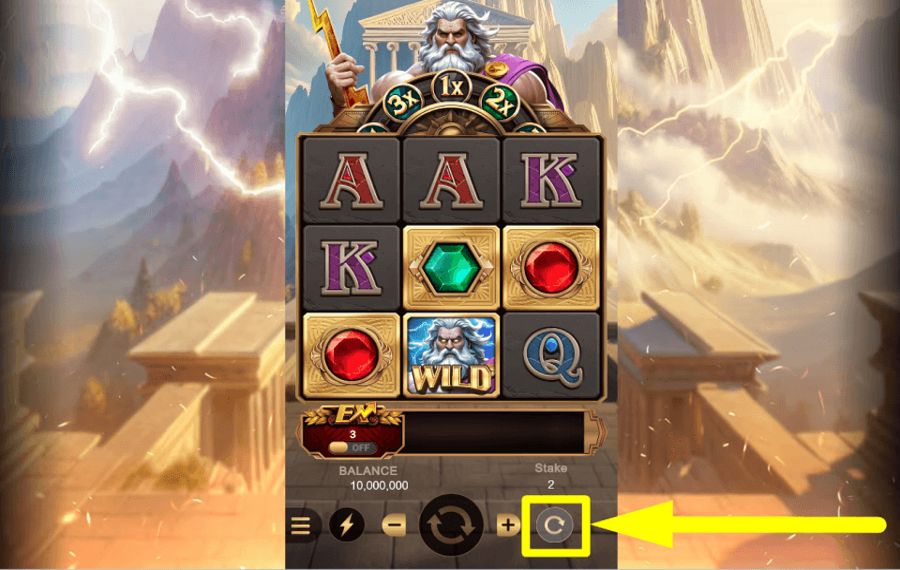 Gems of Zeus UTILISER LA LECTURE AUTOMATIQUE.