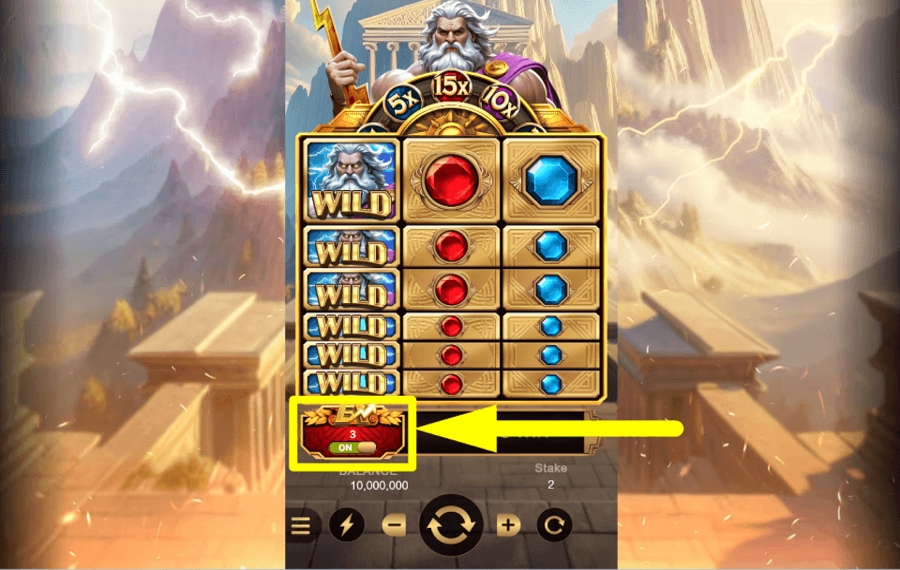 Gems of Zeus AUGMENTEZ VOTRE CHANCE.