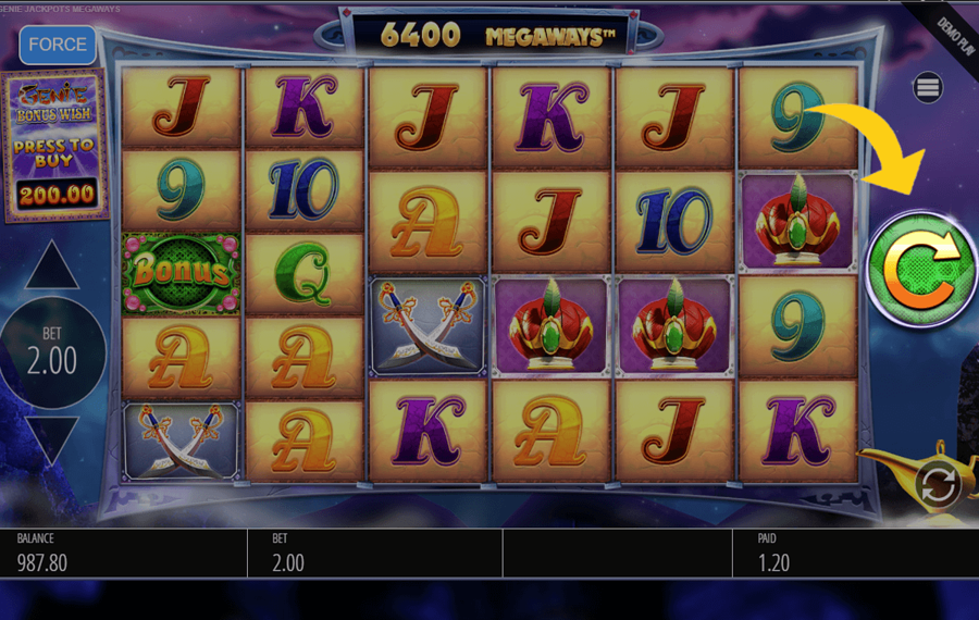 Genie Jackpots Megaways Spin the reels!