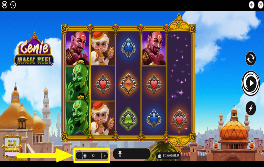 Genie Magic Reel ASSEGNARE LA SCOMMESSA.