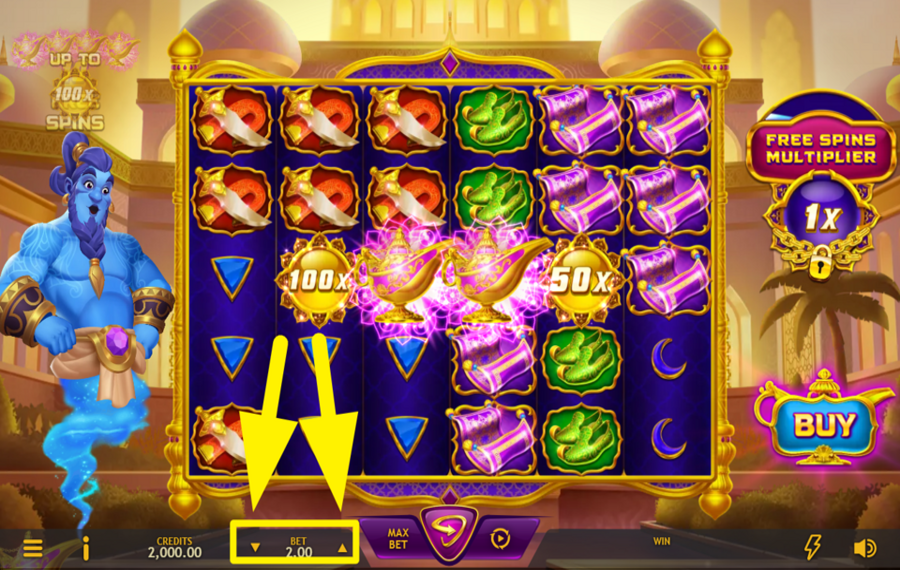 Genies Arabian Riches MODIFIEZ VOTRE PARI.