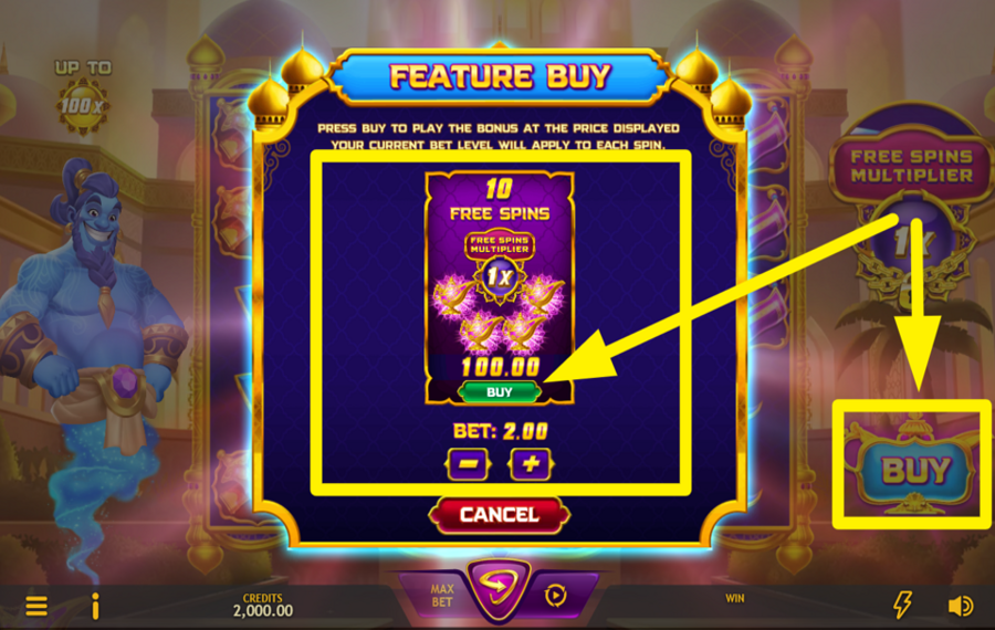 Genies Arabian Riches ACHETER DES TOURS GRATUITS.