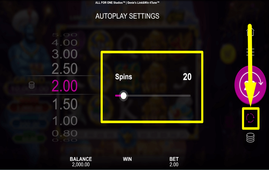 Genies Link and Win 4Tune АКТИВИРУЙТЕ АВТОМАТИЧЕСКИЕ СПИНЫ.