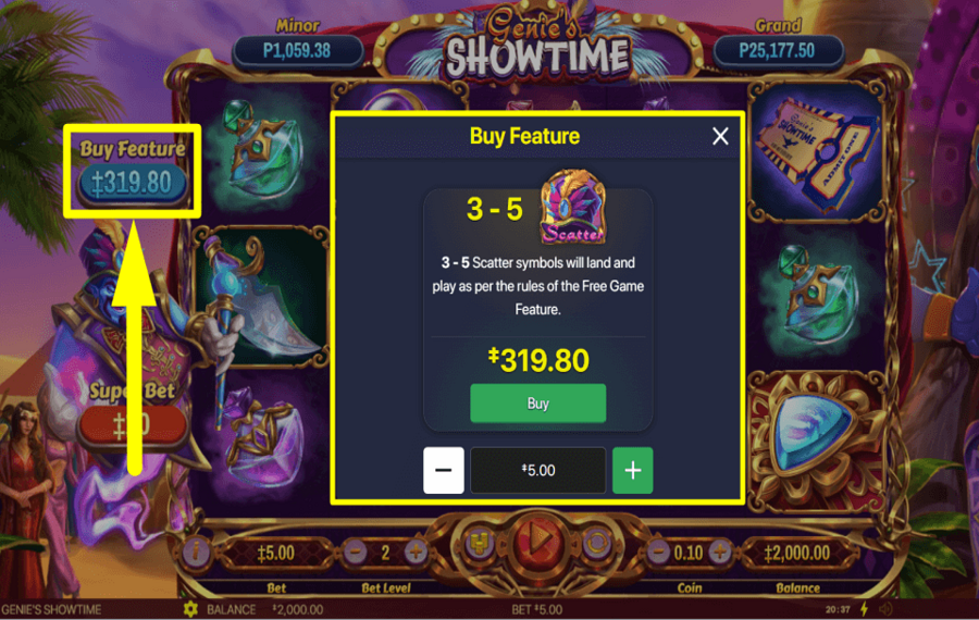 Genies Showtime CLAIM THE BONUS.