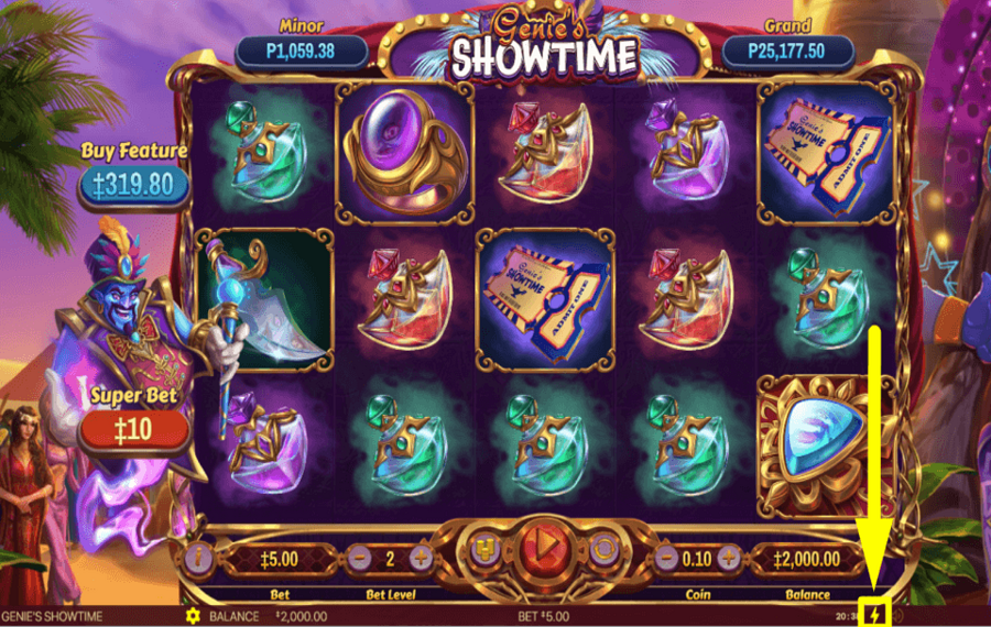 Genies Showtime CONTROL THE PACE.