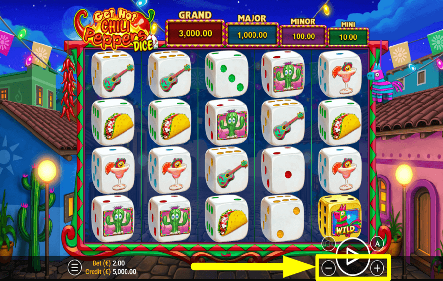 Get Hot Chili Peppers Dice CHOOSE THE STAKE.