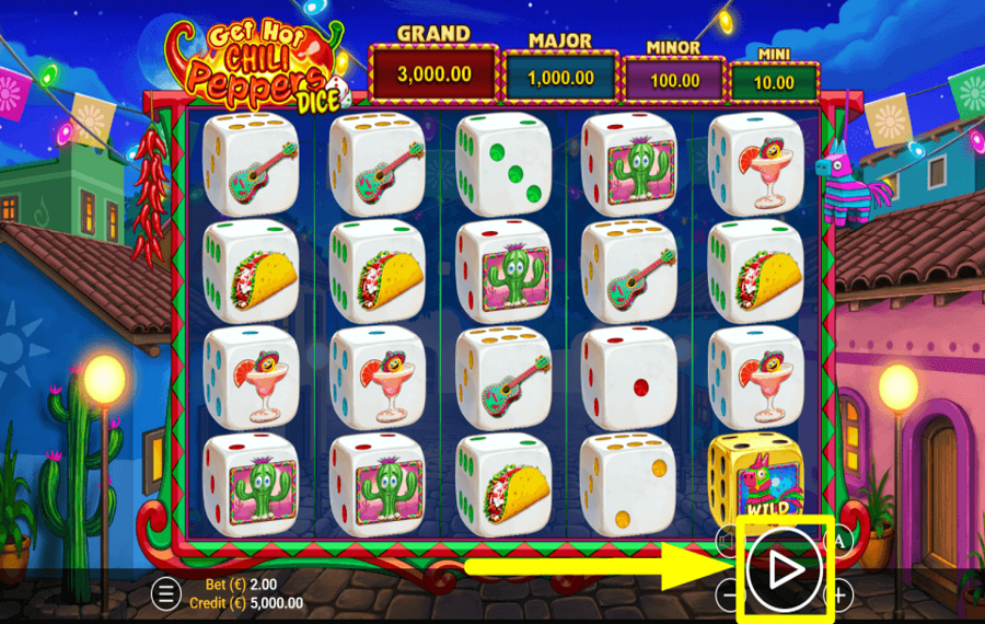 Get Hot Chili Peppers Dice CHASE THE PRIZE.