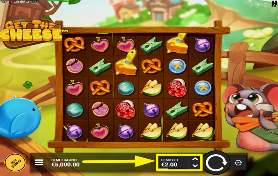 Get The Cheese ASSIGN A BET VALUE.