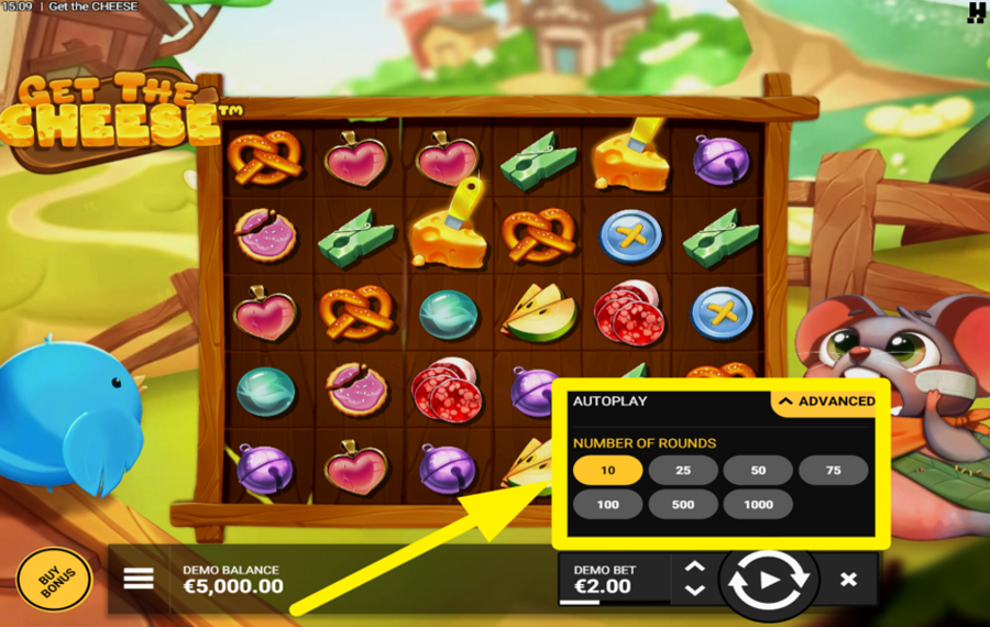 Get The Cheese UTILIZE AUTOPLAY.