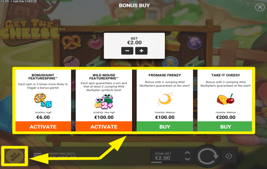 Get The Cheese BUY BONUS FEATURES.