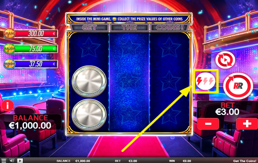 Get the Coins AUMENTA LA VELOCITÀ.