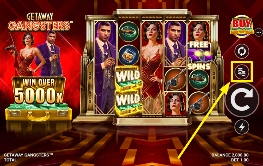 Getaway Gangsters PLACE YOUR BET.