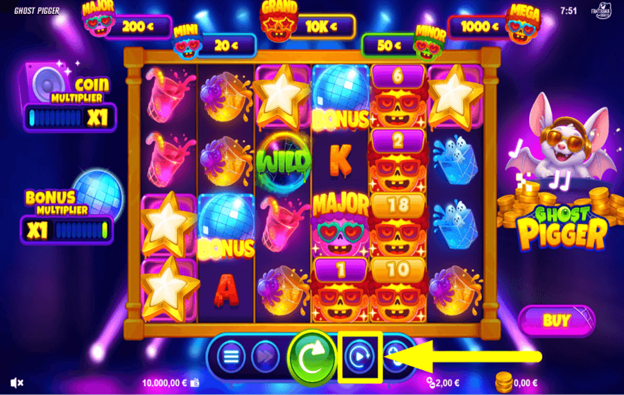 Ghost Pigger CONTINUAR AUTOMÁTICAMENTE.