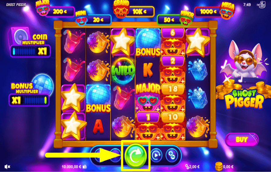 Ghost Pigger COMIENCE A JUGAR.