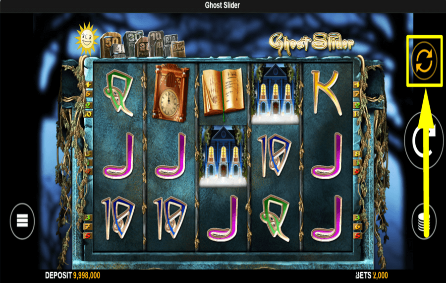 Ghost Slider VERWENDEN SIE AUTOMATISCHE SPINS.