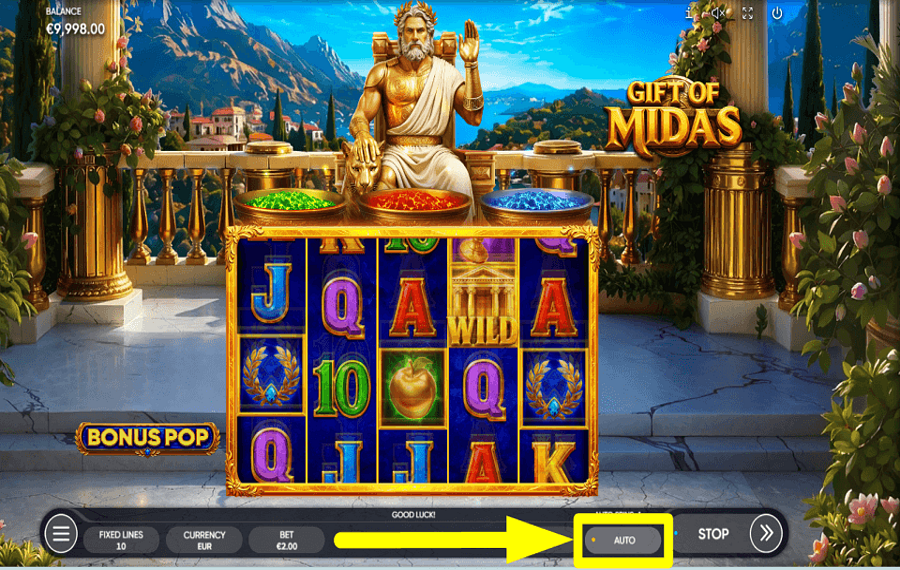 Gift of Midas SPIN AUTOMATICALLY.