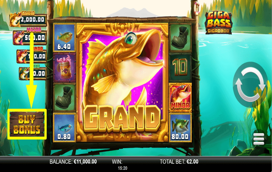 Giga Bass Gigablox COLLECT BONUSES.
