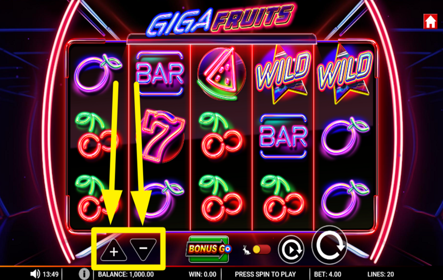 Giga Fruits BESTIMMEN SIE IHREN EINSATZ.