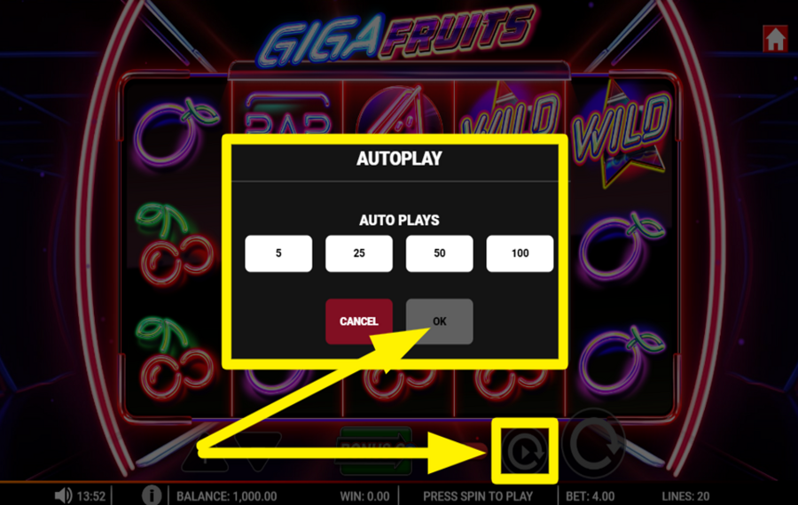 Giga Fruits DREHEN SIE DIE ROLLEN AUTOMATISCH.