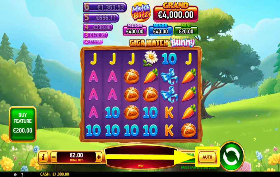 Giga Match Bunny PROCEDER AUTOMÁTICAMENTE.