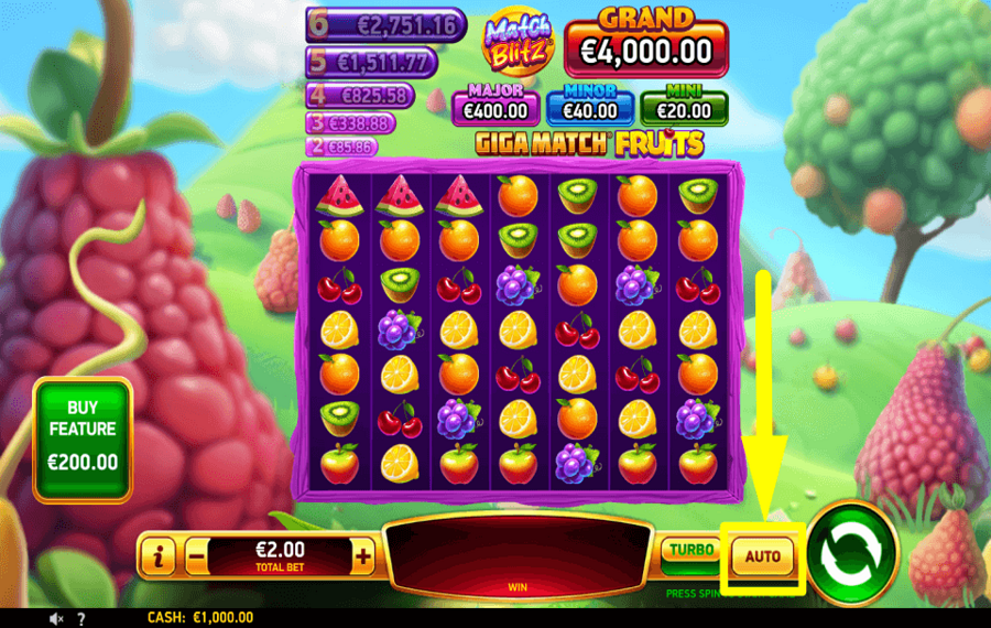Giga Match Fruits AUTOMATISCH FORTSETZEN.