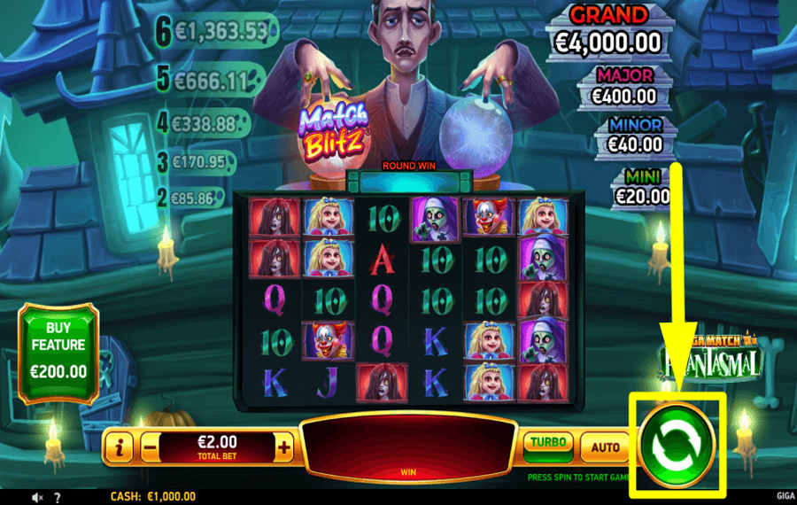 Giga Match Phantasmal ВРАЩАЙТЕСЬ И ПОЛУЧАЙТЕ НАГРАДЫ.