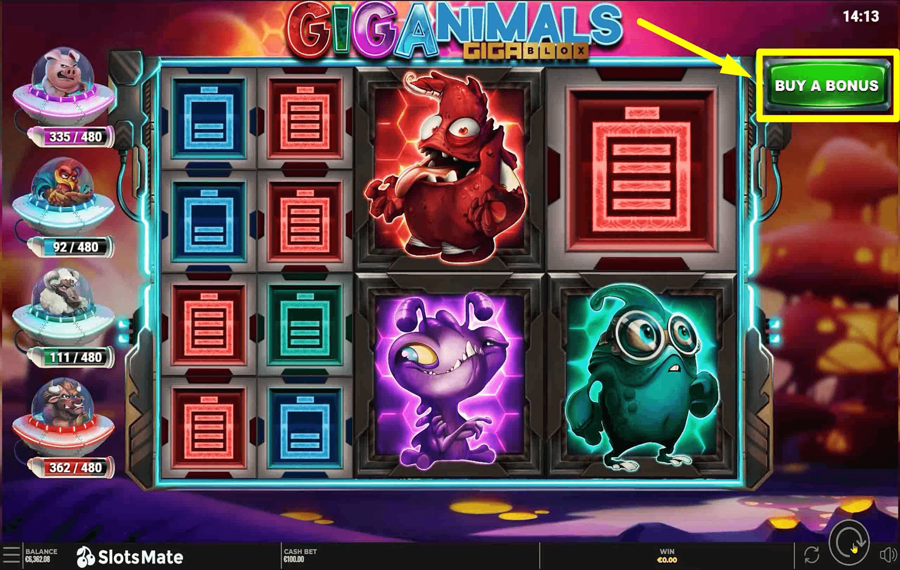 Giganimals GigaBlox Использование дополнительной функции «Купить бонус».