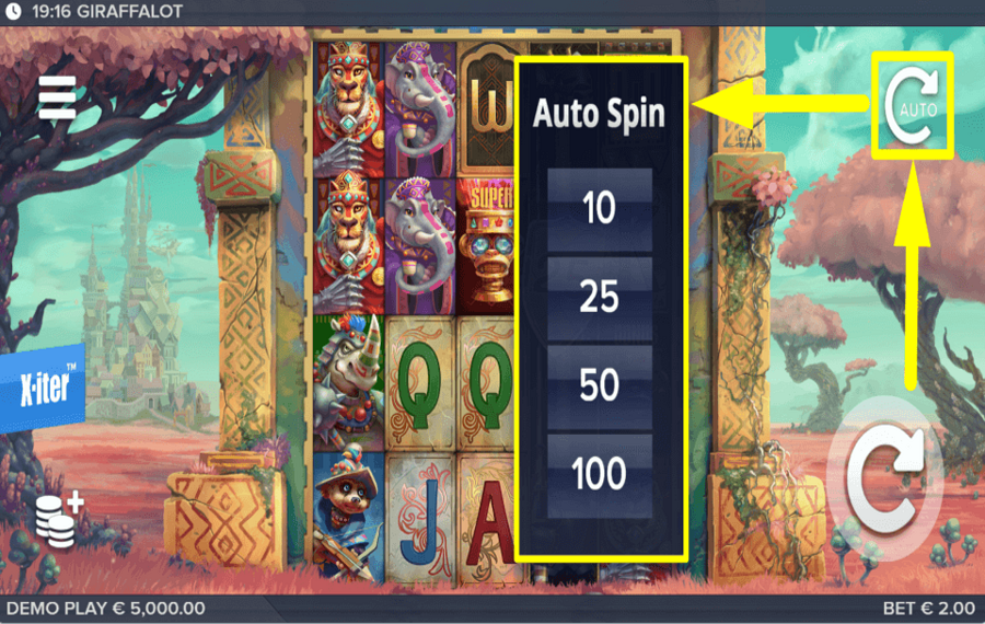 Giraffalot AUTOMATISCH DREHEN.