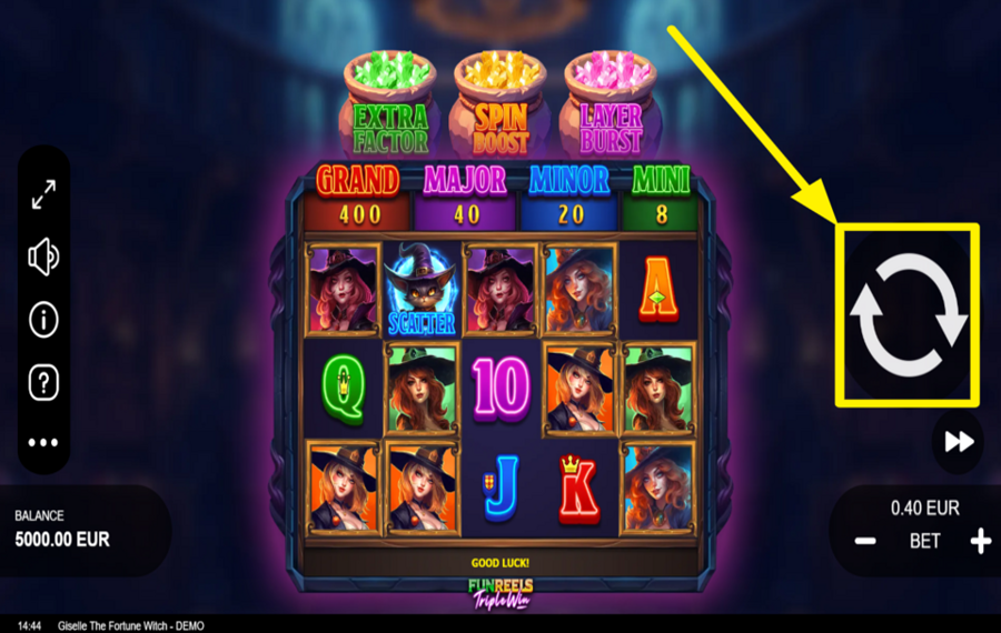 Giselle The Fortune Witch SPIN FOR VICTORY!