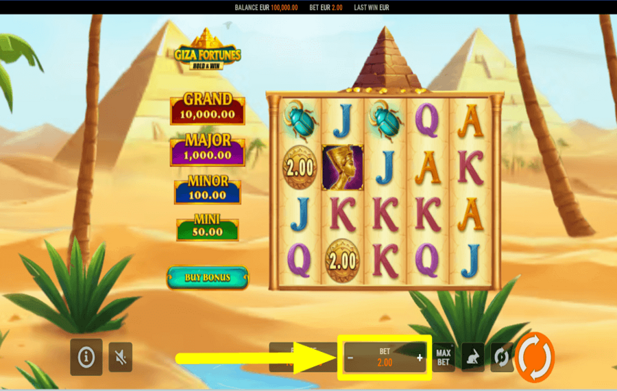Giza Fortunes Hold and Win ВЫБЕРИТЕ СВОЮ СТАВКУ.