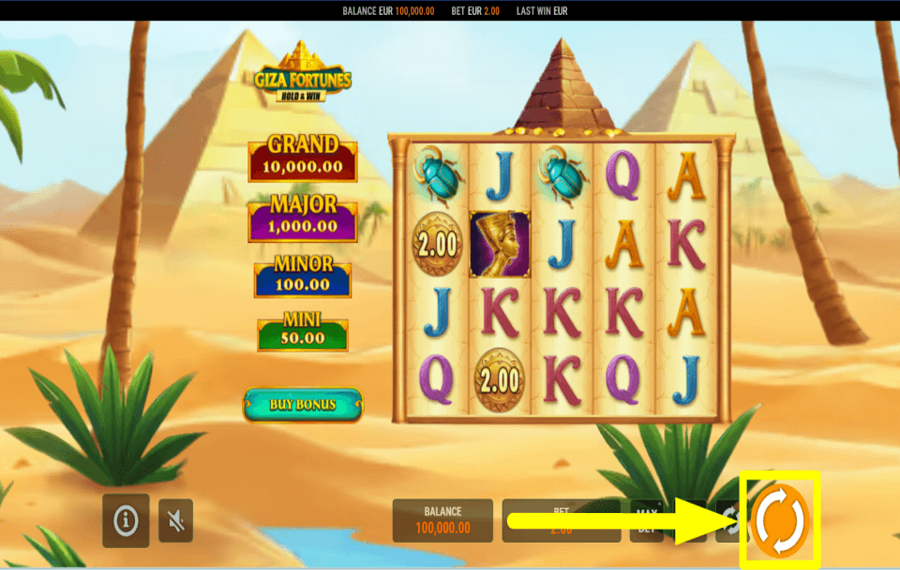 Giza Fortunes Hold and Win НАЧНИТЕ ИГРАТЬ В АЗАРТНЫЕ ИГРЫ.
