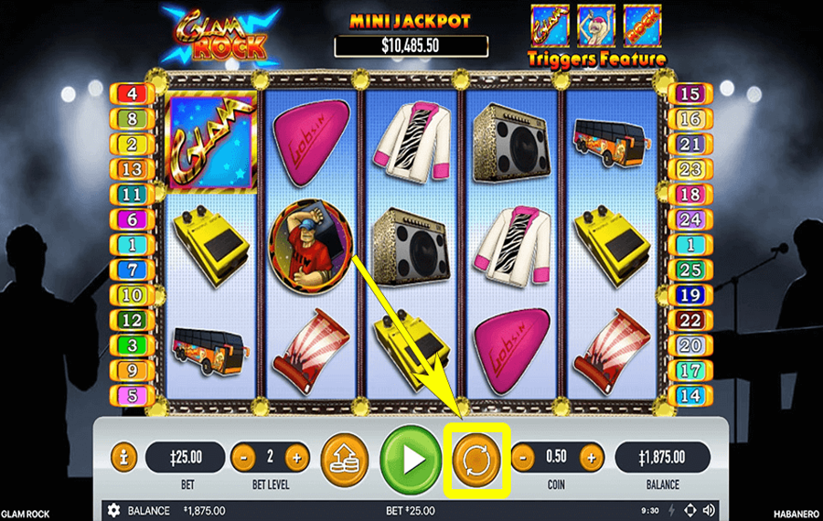 Glam Rock Using the optional “Autoplay” feature.